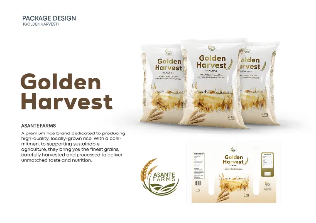Golden Harvest rice packaging